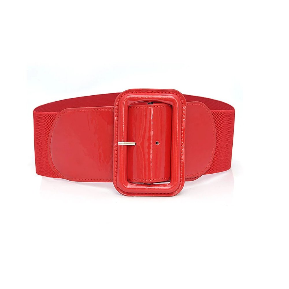 NWOT Retro Stage Nylon Red Stretch Belt
